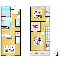 フィールド  ｜ 長野県上田市中央西2丁目（賃貸テラスハウス2LDK・1階・56.58㎡） その2