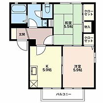 長野県上田市吉田（賃貸アパート2K・2階・43.54㎡） その2