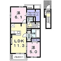 長野県上田市古里（賃貸アパート2LDK・2階・57.54㎡） その2