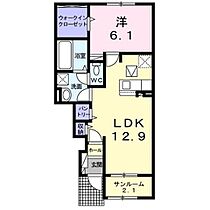 長野県上田市塩川（賃貸アパート1LDK・1階・50.52㎡） その2