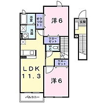 長野県東御市滋野王子平（賃貸アパート2LDK・2階・58.48㎡） その2