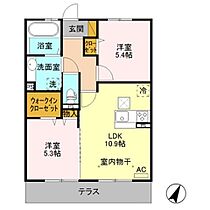 セラ  ｜ 長野県上田市上田原（賃貸アパート2LDK・1階・52.66㎡） その2