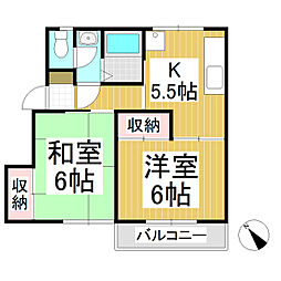 ウィンディーハウスTone 2Kの間取図画像
