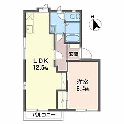 フレグランスKA 1LDKの間取図画像