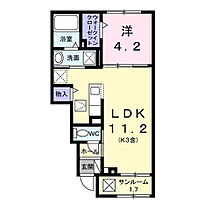 長野県佐久市三河田（賃貸アパート1LDK・1階・39.17㎡） その2