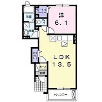 長野県北佐久郡御代田町大字馬瀬口（賃貸アパート1LDK・1階・44.75㎡） その2