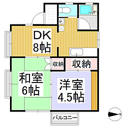 間取図画像 2DK