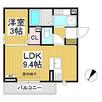 グランスクエア　IV番館  ｜ 長野県長野市鶴賀（賃貸アパート1LDK・3階・30.29㎡） その2