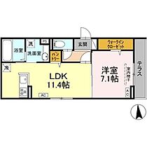 セレーノヴィータ中御所  ｜ 長野県長野市中御所2丁目（賃貸アパート1LDK・1階・46.25㎡） その2