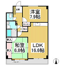 メゾンドール吉栄  ｜ 長野県長野市吉田3丁目（賃貸マンション2LDK・5階・65.52㎡） その2