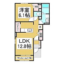 長野県長野市大字高田（賃貸アパート1LDK・1階・50.09㎡） その2