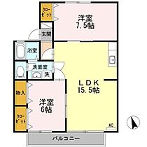 セジュール・喜　Ａ棟 203 ｜ 長野県長野市浅川押田（賃貸アパート2LDK・2階・61.79㎡） その2