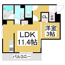 モダンヒルズ  ｜ 長野県長野市鶴賀（賃貸マンション1LDK・3階・40.42㎡） その2