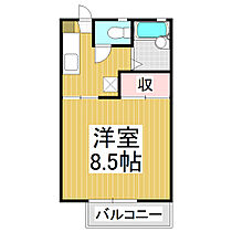 ディアスさくら  ｜ 長野県長野市大字鶴賀七瀬中町（賃貸アパート1K・1階・25.00㎡） その2