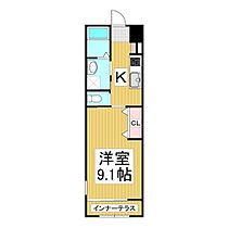 ルーシア  ｜ 長野県長野市稲田2丁目（賃貸アパート1K・1階・34.13㎡） その2