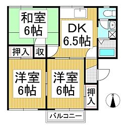 間取図画像 3DK
