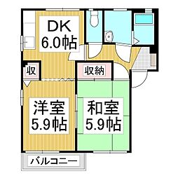 間取図画像 2DK