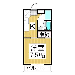 間取図画像 1K