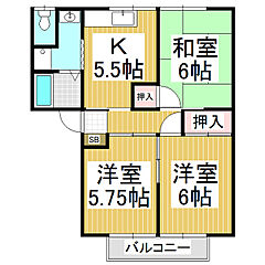 物件の間取り