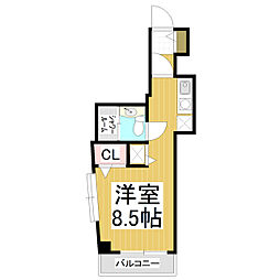 セトル東口ビル ワンルームの間取図画像