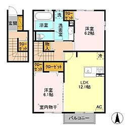 和 2LDKの間取図画像