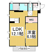 蟻ケ崎ヒルズ  ｜ 長野県松本市蟻ケ崎3丁目（賃貸マンション1LDK・2階・45.60㎡） その2