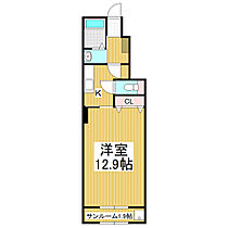 長野県松本市村井町北1丁目（賃貸アパート1K・1階・40.78㎡） その2