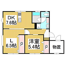 リバティーフジ　A棟  ｜ 長野県松本市井川城（賃貸アパート1LDK・1階・49.27㎡） その2