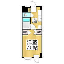 ベクベーム  ｜ 長野県松本市大字惣社（賃貸マンション1K・1階・26.44㎡） その2