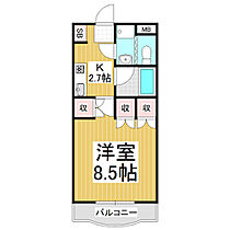 クロワール白板  ｜ 長野県松本市白板1丁目（賃貸マンション1K・3階・28.48㎡） その2