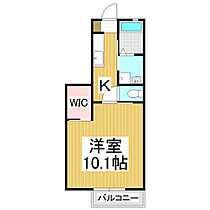 フォンテーヌ東　Ｆ棟  ｜ 長野県松本市鎌田1丁目（賃貸アパート1K・2階・31.86㎡） その2