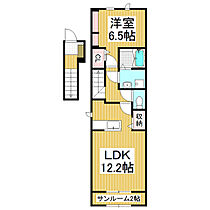 長野県松本市大字岡田松岡（賃貸アパート1LDK・2階・51.29㎡） その2