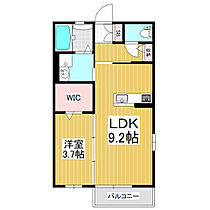 サンクベル  ｜ 長野県松本市元町1丁目（賃貸アパート1LDK・2階・34.15㎡） その2