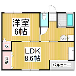 間取図画像 1LDK