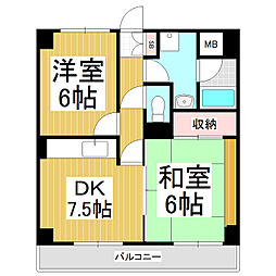 間取図画像 2DK