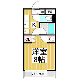 アップルズ・S 1Kの間取図画像