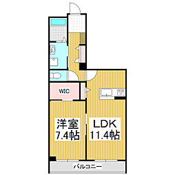 MastTownAstraea 1LDKの間取図画像