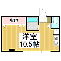 KRDTOWN ワンルームの間取図画像