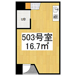 カルチャープリズム妙高 ワンルームの間取図画像