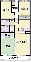 ムーラン・マルシェ25 3LDKの間取図画像