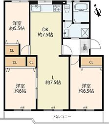 間取図画像 3LDK