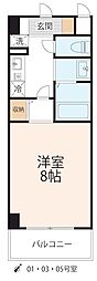 グレースフル18 1Kの間取図画像