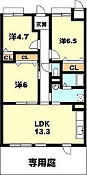 ガーデンパーク 3LDKの間取図画像