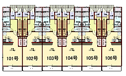 コンフォート蓬莱1 1Kの間取図画像