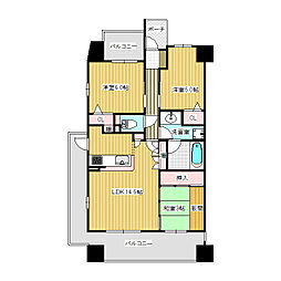 ロイヤル西宮今津駅前 3LDKの間取図画像