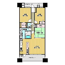 シーサイドレジデンスコスモスクエア駅前 3LDKの間取図画像