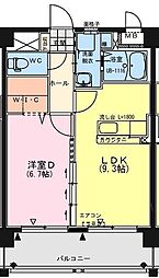 ドルチェヴィータ 1LDKの間取図画像