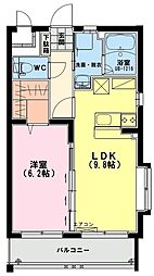マリア・カーサ 1LDKの間取図画像