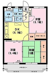 ユーミーいちまる3 3DKの間取図画像