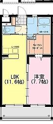 グランデ碧空 1LDKの間取図画像